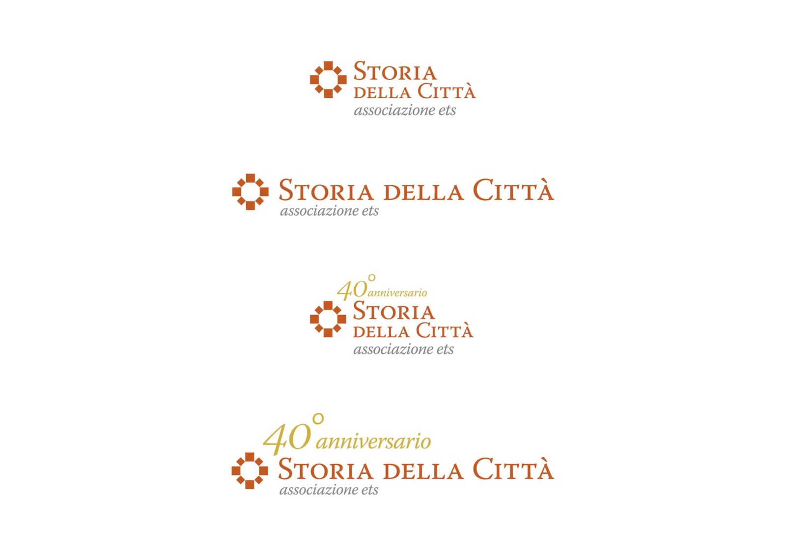 Il nuovo logo dell’Associazione Storia della Città: otto quadrati disposti a ottagono